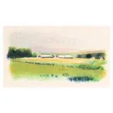 Twin Barns by Wolf Kahn, Lithograph in colors, sold Jun 2023