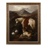 Sporting in the Highlands by John Gifford, Oil on canvas (lined), sold Jun 2023