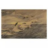Ducks in Flight by Rex Brasher, Collotype in colors, sold Jun 2023