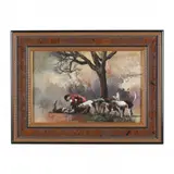 Hounds by Anne Lattimore, Oil on canvas, sold Jun 2023