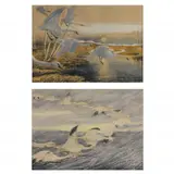 Two Prints of Geese in Flight by Rex Brasher, Each a hand-colored collotype, sold Jun 2023