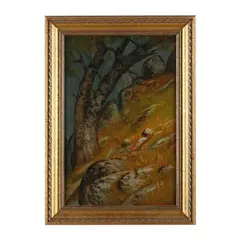 Sketch of Yosemite National Park by James Everett Stuart, Oil on canvas, sold May 2023