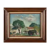 Spring at the Homestead by Mattie Lietz, Oil on canvasboard, sold May 2023