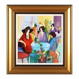 On the Scene by Itzchak Tarkay, Serigraph in colors on canvas, sold May 2023