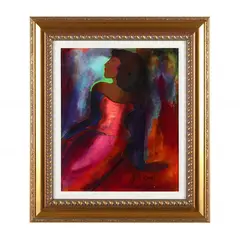 Flamande by Linda Le Kinff, Oil on panel, sold May 2023
