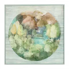Spring Landscape by Alan Caiger-Smith, Oil on board, sold May 2023
