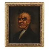 A "Tronie" of a Crazed Man by Charles Washington Wright, Oil on canvas, sold May 2023