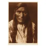 Head-Dress - Atsina by Edward S. Curtis, Photogravure, sold May 2023