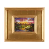 The Blending of Sky and Land by Thomas DeDecker, Oil on board, sold May 2023