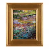 The Artist's Pond by Thomas DeDecker, Oil on board, sold May 2023