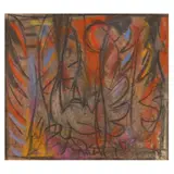 Untitled by Manfred Schwartz, Pastel on paper, sold May 2023