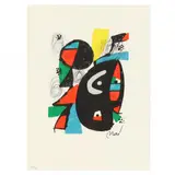 La Mélodie Acide IV by Joan Miró, Lithograph in colors, sold Apr 2023