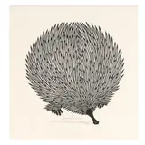 Native Porcupine by Jacques Hnizdovsky, Woodcut on Japan paper, sold Apr 2023