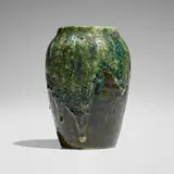 Experimental vase by Hugh C. Robertson, 1896-1908, glazed stoneware, sold Feb 2026