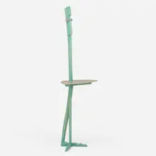 Gumby by Alphonse Mattia, 1986, sycamore, pearwood, painted plywood, sold Jan 2026