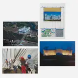 Postcard, set of four by Christo & Jeanne-Claude, 1994-1995, offset lithograph in colors, sold Aug 2022