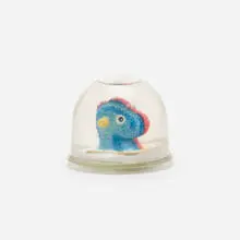 Split Rocker snow globe by Jeff Koons, 2000, Plexiglas, resin, water, sold Aug 2022