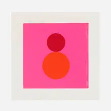 Snowman (for Parkett 48) by Gary Hume, 1996, screenprint on felt, sold Aug 2022
