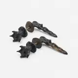 Door pulls, pair by Elizabeth Garouste and Mattia Bonetti, c. 1990, patinated bronze, sold Aug 2022