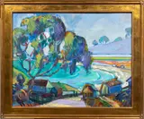 Monterey Bay by James Hartmen, 2012, oil on canvas, sold Sep 2024