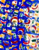 Untitled by Windsor Utley, Acrylic on Paper 19"x24" Sheet. Loose, sold May 2026