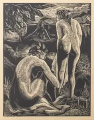 Untitled by Emil Ganso, circa 1930, Woodcut Print, sold Jan 2026