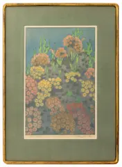 Sea Horses by Tōshi Yoshida, Woodblock Print in Colors, sold Jan 2026