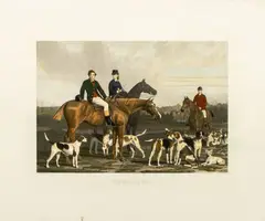 The Heythorp Hunt by Stephen Pearce, Engraving in Colors on Paper, sold Jan 2026