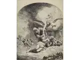 Opferung Isaaks by Ferdinand Bol, 1616 Dordrecht – 1680 Amsterdam, drypoint, sold Jun 2019