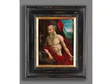 Hieronymus als Einsiedler by Hendricx de Clerck, oil on copper, offered Mar 2024