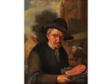 Der Fischmarkt by Adriaen van Ostade, oil on panel, offered Sep 2024