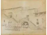 Blick auf Einen Italienischen Bauernhof by Hubert Robert, pencil, offered Dec 2024