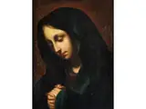 Madonna mit Gesenktem Haupt by Carlo Dolci, oil on canvas, offered Jun 2024