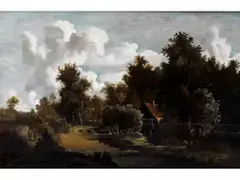 Die Wassermühle by Gerrit van Hees, oil on panel, offered Jun 2024