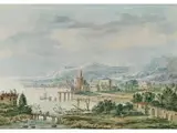 Südliches Küsten-capriccio by Abraham Rademaker, watercolor, offered Sep 2018