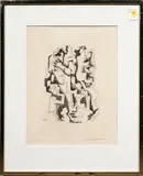 Conciliables by Ossip Zadkine, 1962, etching, sold Sep 2024