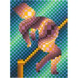 Harlequin-Sportif by Victor Vasarely, 1987, serigraph, sold Sep 2024