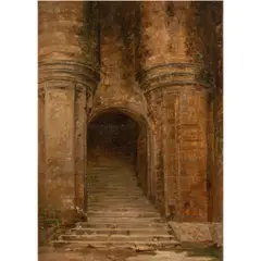 Untitled by Frank Moss Bennett, oil on canvasboard, sold Oct 2024