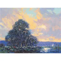 Untitled by John Charles Terelak, oil on canvas affixed to board, sold Oct 2024