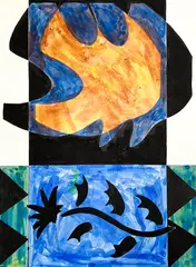 Untitled by Byron Gardner, Watercolor & Ink on Paper 24''x18'' Sheet. Loose, sold May 2026