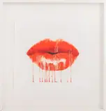 Lips by Sara Pope, Serigraph in Colors, sold Jan 2026