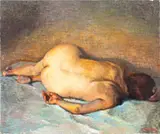 Recumbent Female Nude Figure by Juliet Teng, 1975, Oil on Canvas, sold Jan 2026