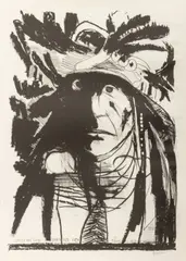 Spies on His Enemies Crow by Leonard Baskin, 1972, Lithograph on Wove Paper, sold Jan 2026