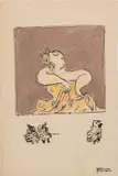 Flamenco Dancer by Manfred Schwartz, Lithograph and Pastels on Paper, sold Jan 2026