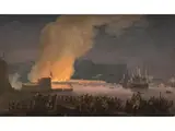 Die Belagerung von Toulon by Nicolas-Antoine Taunay, oil on canvas, sold Jun 2025