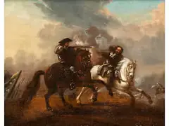 Untitled by August Querfurt, oil on panel, offered Sep 2022