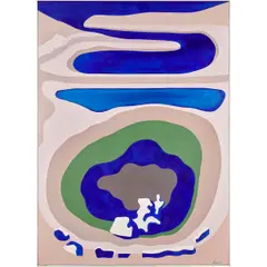 Tidal Pools by Erle Loran, 1969, acrylic on canvas, sold Oct 2024