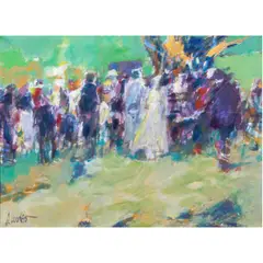 Untitled by Aldo Luongo, oil on canvas, sold Oct 2024