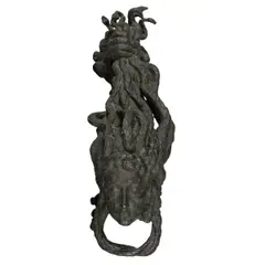 Untitled by An Emile Antoine Bourdelle, circa 1925, bronze 'tete de Gorgone' (head of Medusa) door knocker, sold Oct 2024