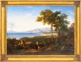 The Bay of Salerno by Penry Williams, 1839, Oil on Canvas, sold Jan 2026